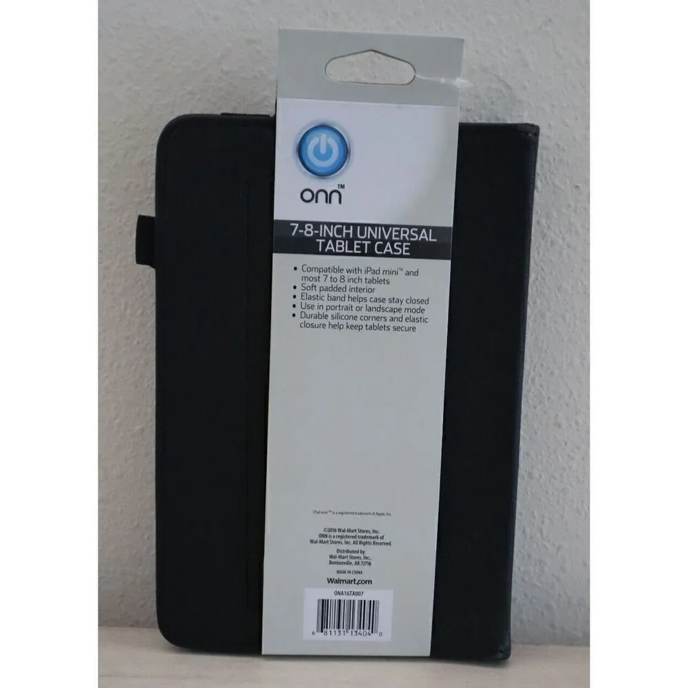 onn 0NA16TA007 Black Universal Tablet Case Compatible With Most  7
